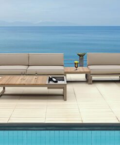 modern champagne sectional outdoor sofa