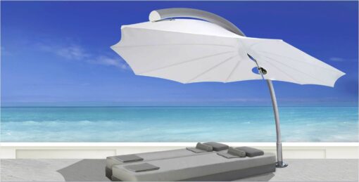 bloom modern cantilever design umbrella 360 rotation 316 marine grade