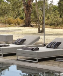 Modern Adjustable Back Chaise Lounger
