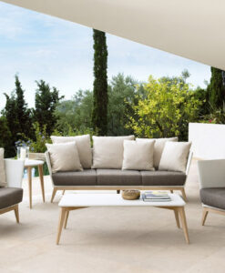 Aries contemporary wicker 2-3 seater sofa