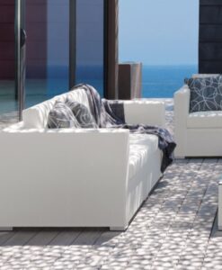 Modern Textilene Aluminum Quickdry 2 3 Seater Sofa
