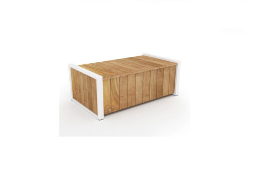 Bermudafied Cushion Box Luxury Outdoor Teak Aluminum Furniture