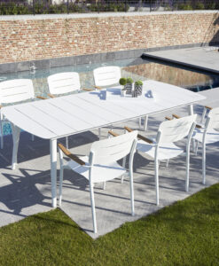 Modern Aluminum Rectangular Dining Table