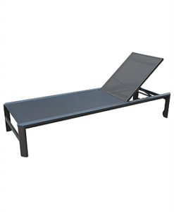 Angela Black Chaise Lounger Hospitality Contract Furniture