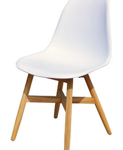 Modern Teak Polypropyleen White Black Grey Dining Chair