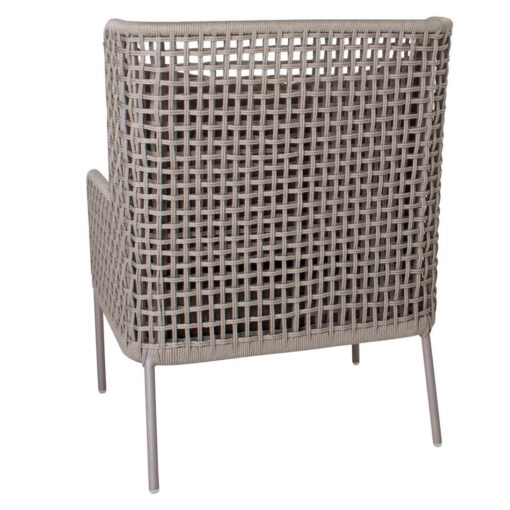 agreta club chair foot stool champagne grey contemporary outdoor furniture residential Hamptons Greenwich