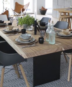 edge plank dining table