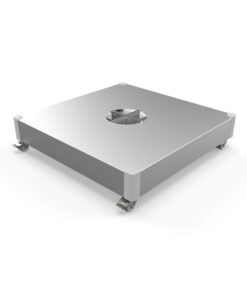Hudson tile base stainless steel with wheels